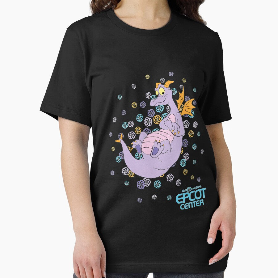 EPCOT CENTER Confetti Figment Pullover by divingwhirl