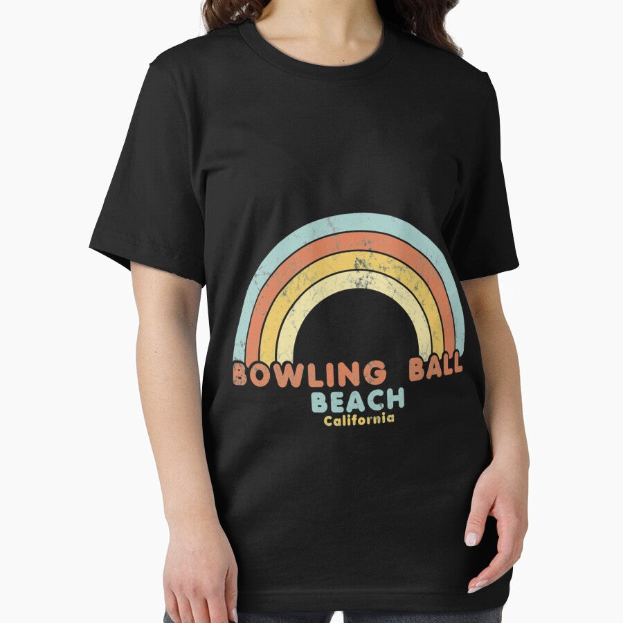 Bowling Ball Beach Usa Retro Classic T-Shirt by pkelseysi