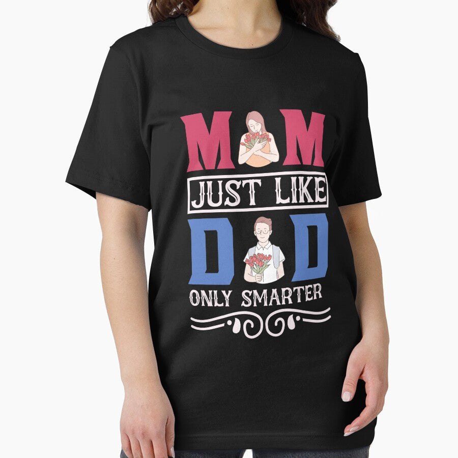 Mom like a Dad only Smarter-funny Mother's Day gift idea by BRtisticDesigns