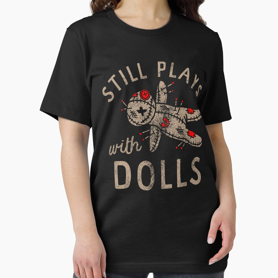 Still Plays With Dolls Creepy Voodoo Doll Horror Halloween by Glow-Paw-Studio