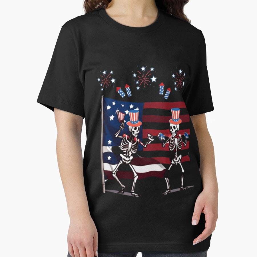 Dancing Skeletons 4th of July Funny Independence Day by LoloZta
