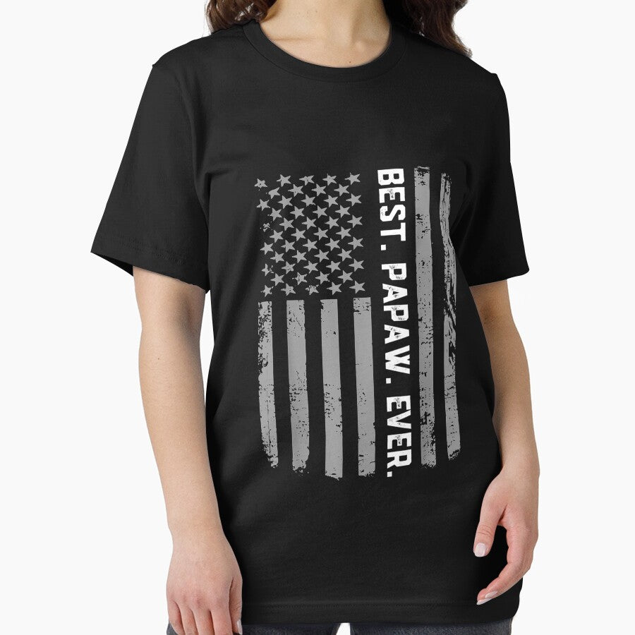 Best Papaw Ever Vintage American Flag by JaisonshiJan