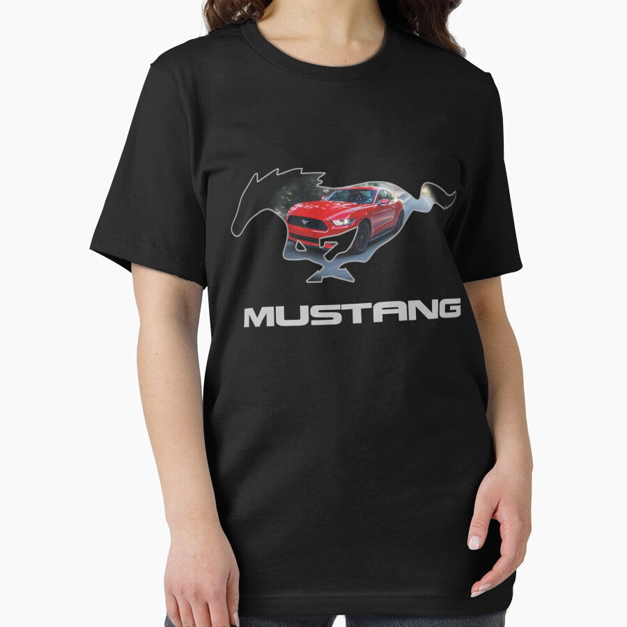For.d Mus.tang Logo Design (Red On Black) by NovaDraftStudio