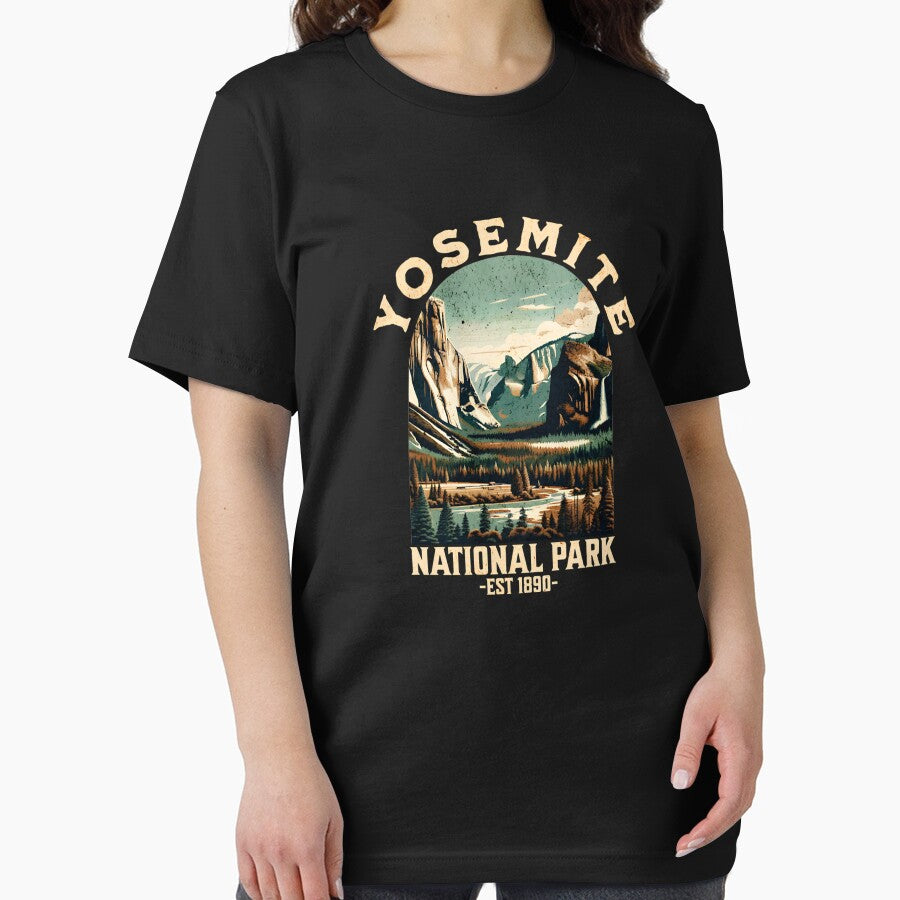 Retro Yosemite National Park USA Vintage Hiking by Vadimwj