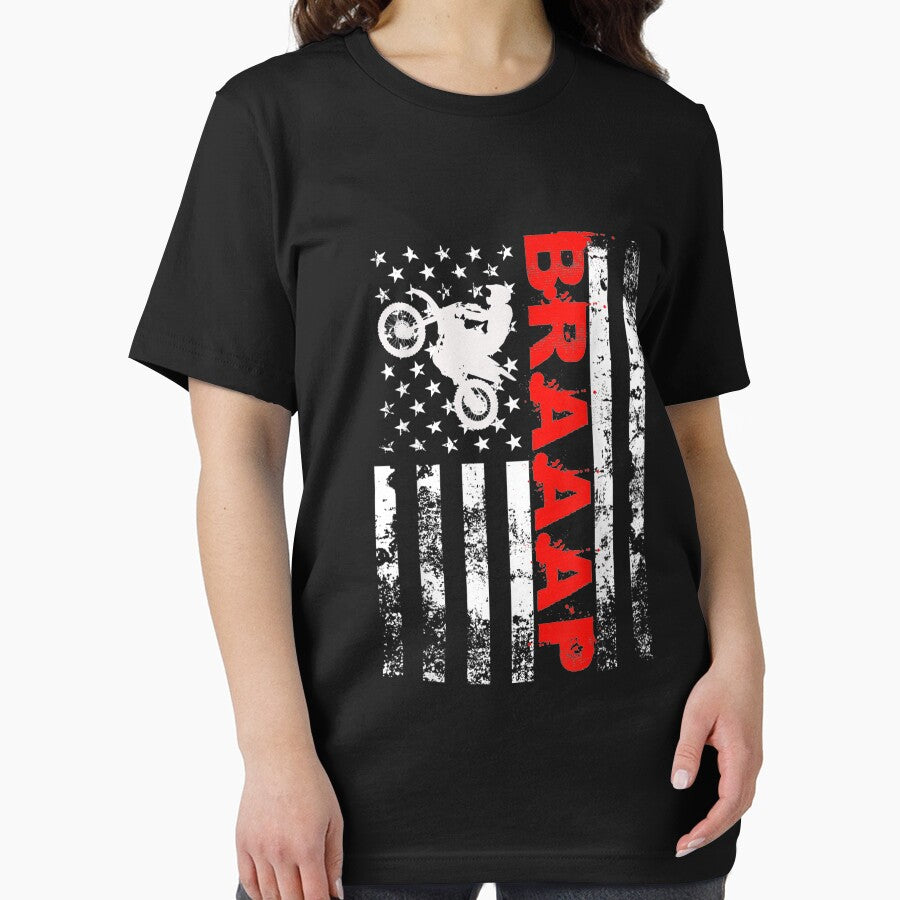 Braaap Vintage USA American Flag by MasonshiNoor