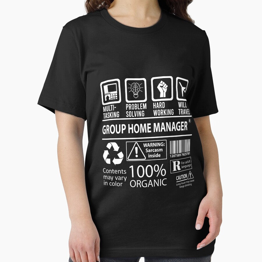 Group Home Manager T Shirt - MultiTasking Certified Job Gift Item Tee by oslandefren