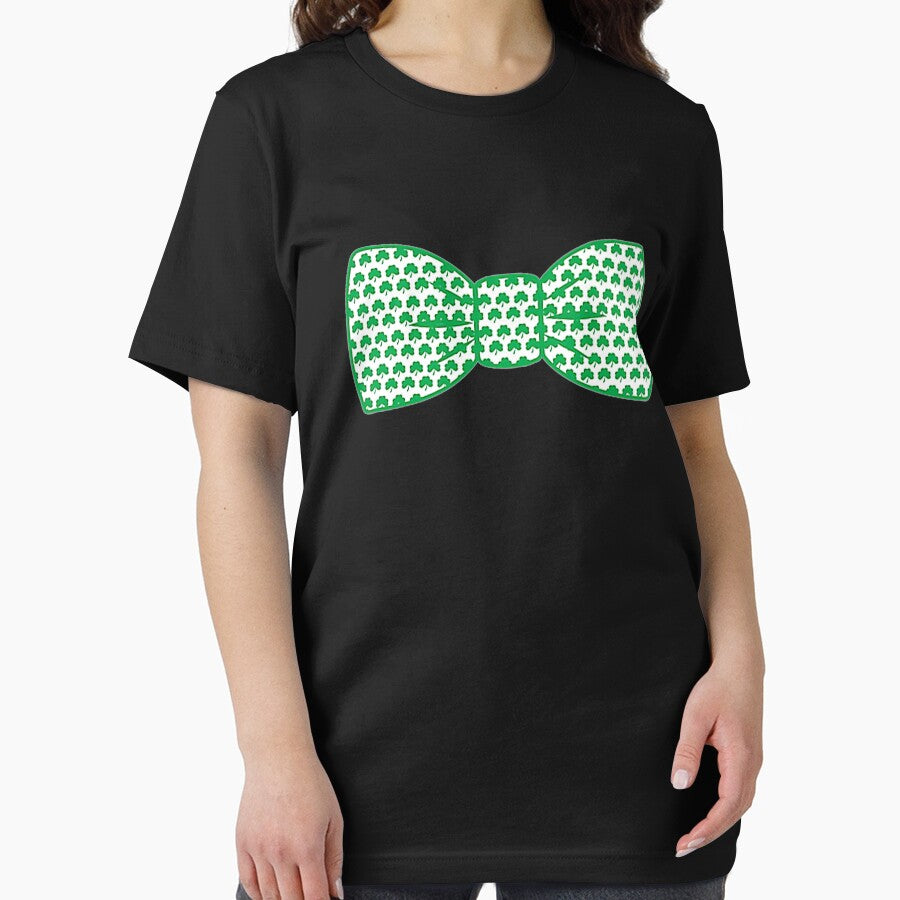 St Patricks Day Bow Tie Shamrocks for Men Boys Premium by branquerulous