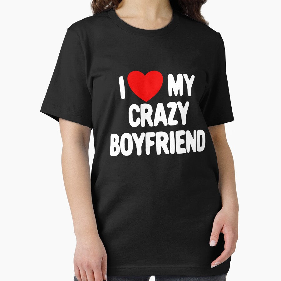 I Love My Crazy Boyfriend Red Heart Love My Crazy Boyfriend Gear by DynamicDesign