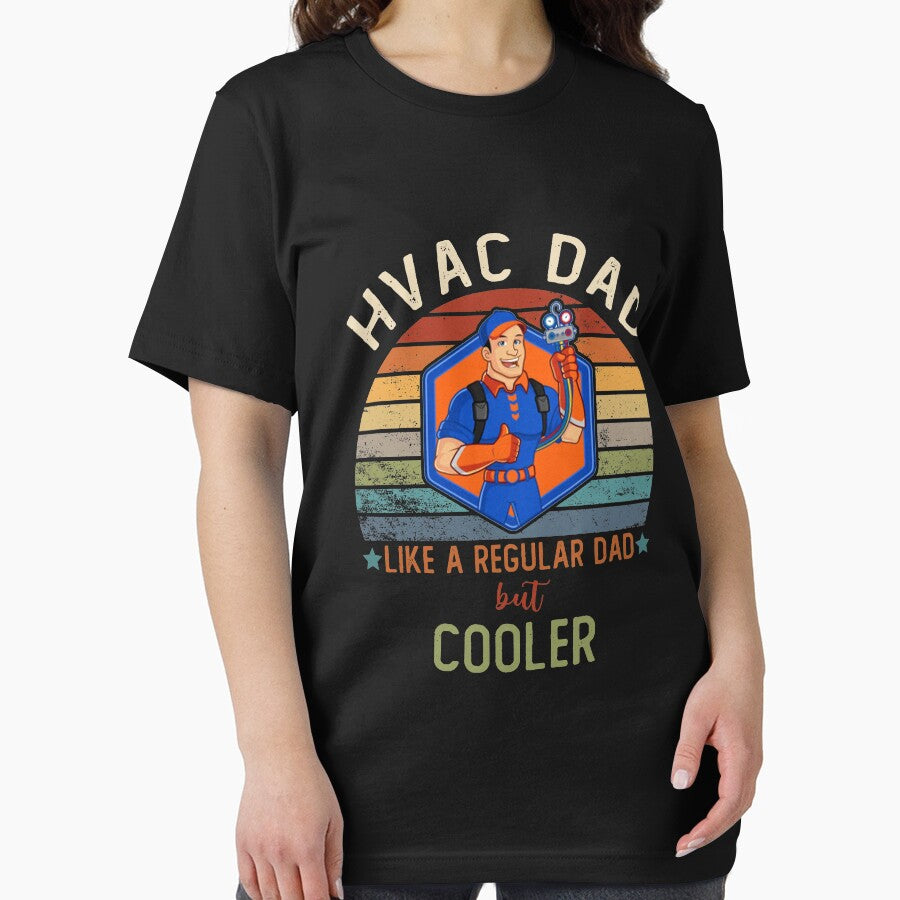 HVAC DAD Like A Regular Dad But Cooler - Gift Ideas For Mechanic Dad HVAc by biigshow