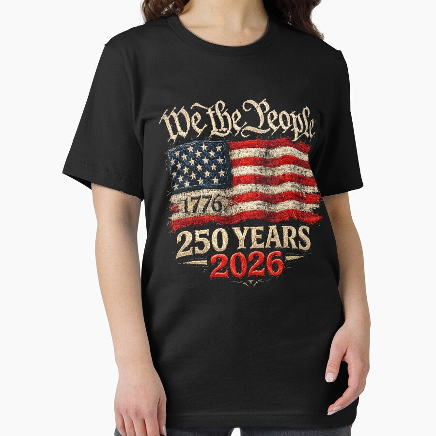 We The People 250 Years 2026 Patriotic USA Flag by will freed18
