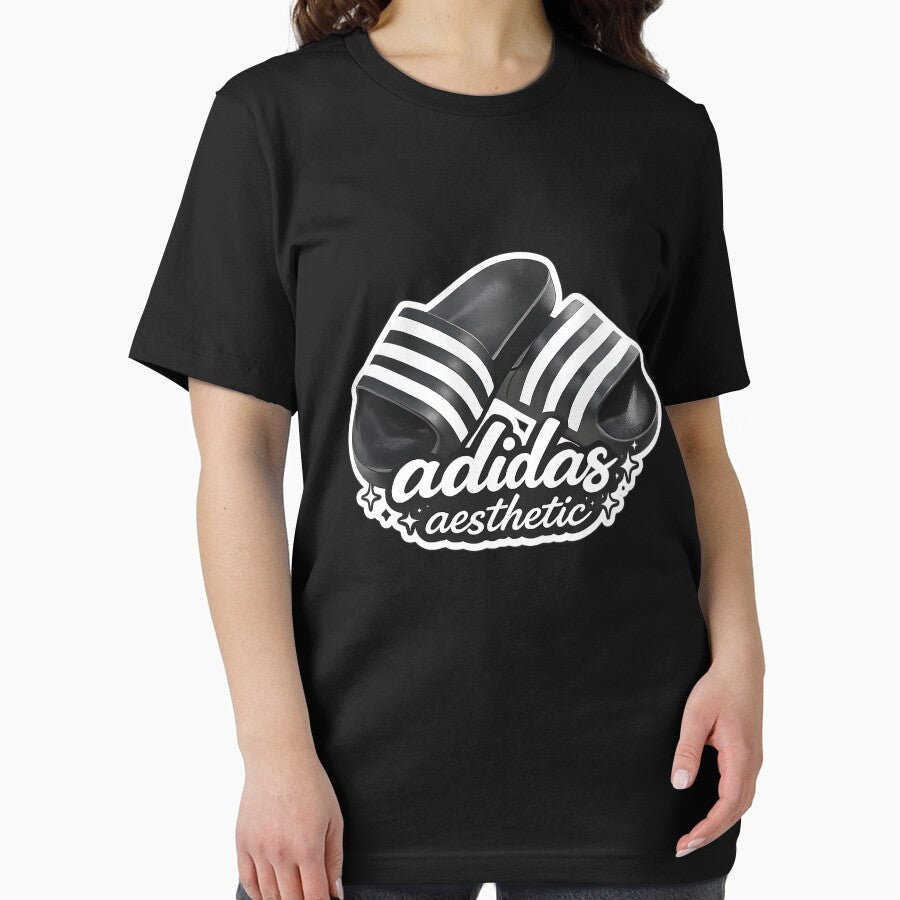 Adidas Aesthetic Slides Streetwear Graphic by Reggiano