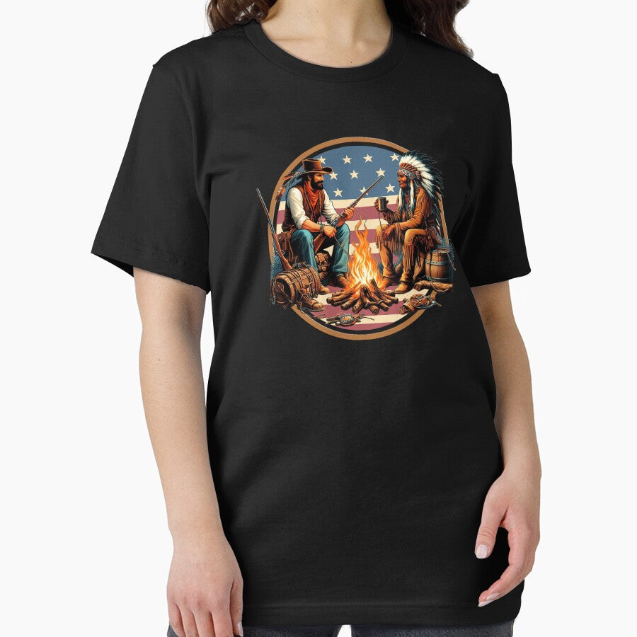 VINTAGE COWBOY and NATIVE AMERICAN INDIAN, CAMPING, OLD WEST by classic car craze