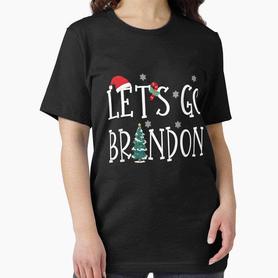 Let's Go Braden Brandon Conservative Anti Liberal Santa Hat T-Shirt by jeanachrpl1
