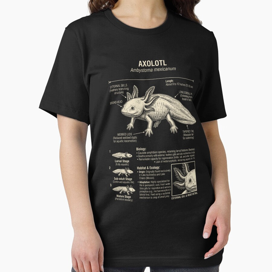 Axolotl Scientific Anatomy Biology Animal Lover by Kimberley King Art  King Art