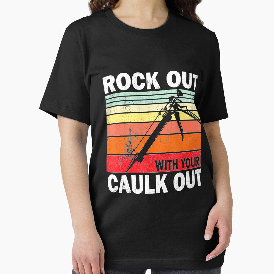 Rock Out With Your Caulk Out Construction Worker Labor Day by ojclubsvoid