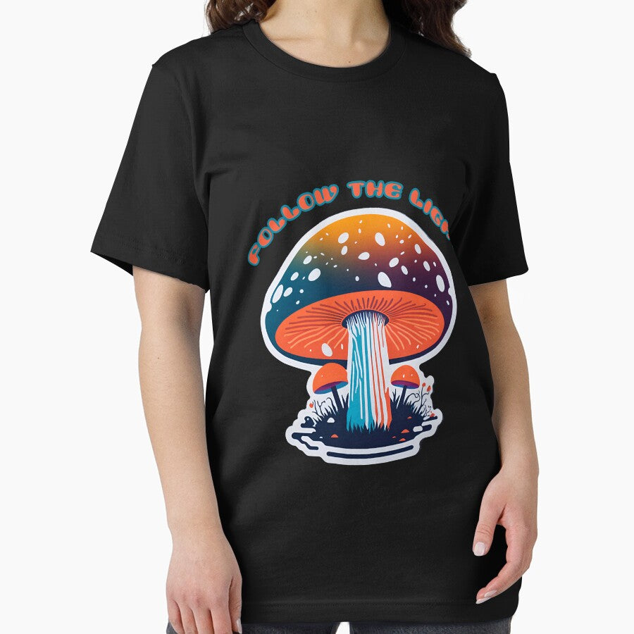 Follow the light mushroom Tee by ZenStickConcept