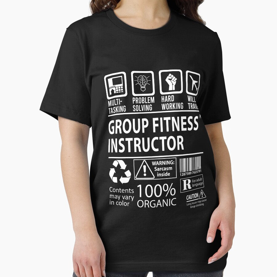 Group Fitness Instructor T Shirt - MultiTasking Certified Job Gift Item Tee by andahanson