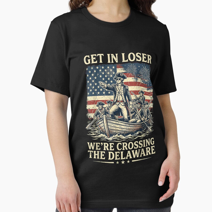 Vintage 4th of July Get in Loser We're Crossing The Delaware by KristineLi