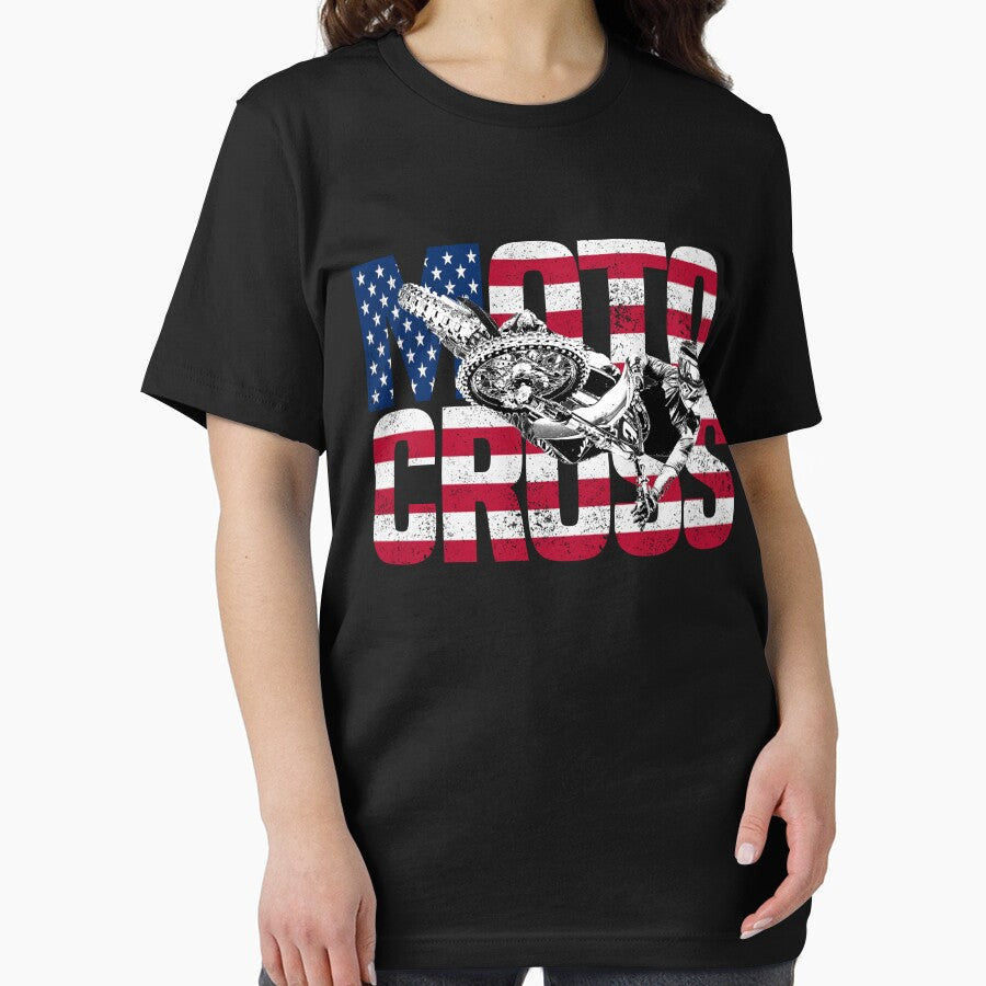 Vintage American Flag Motocross by 2djazz
