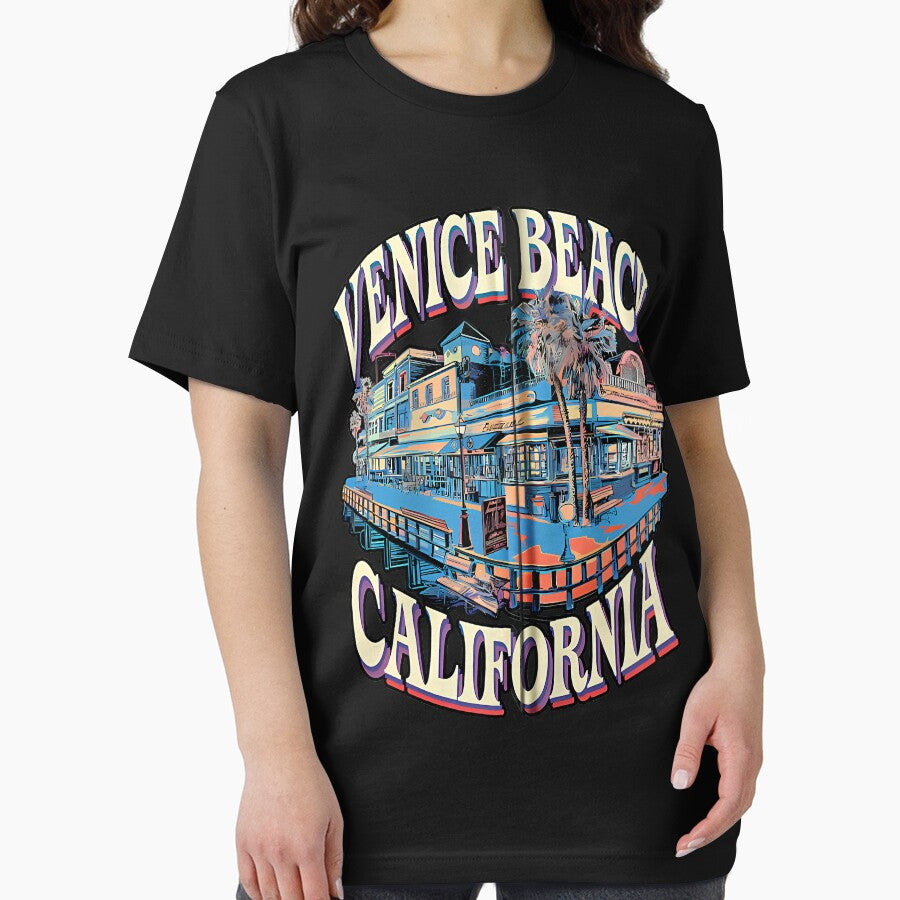 Retro Venice Beach West Coast Logo Shirt by GreggRoss