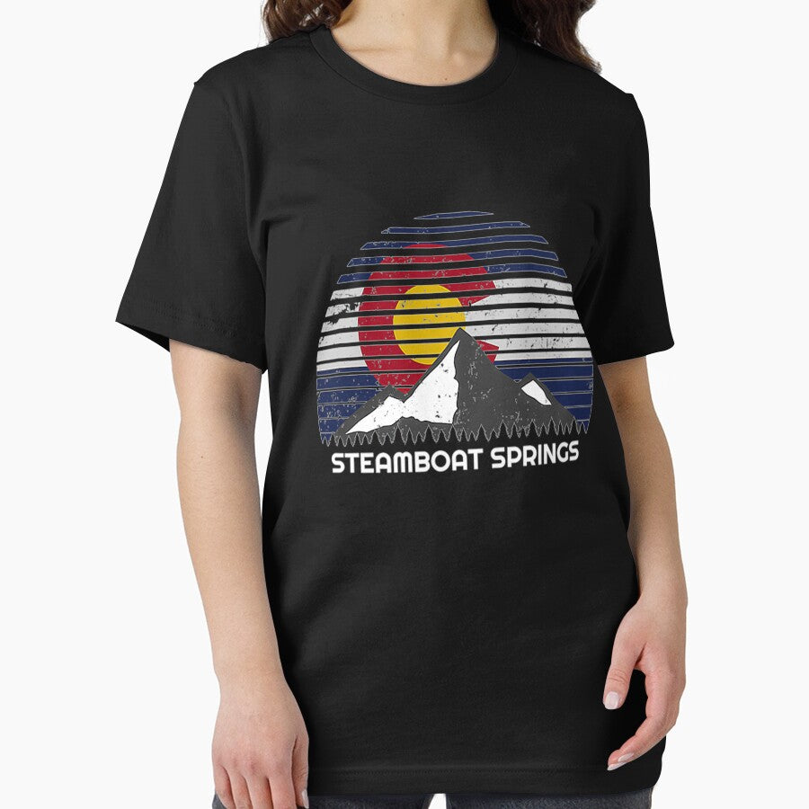 Steamboat Springs CO  Colorado Flag Premium by branquerulous