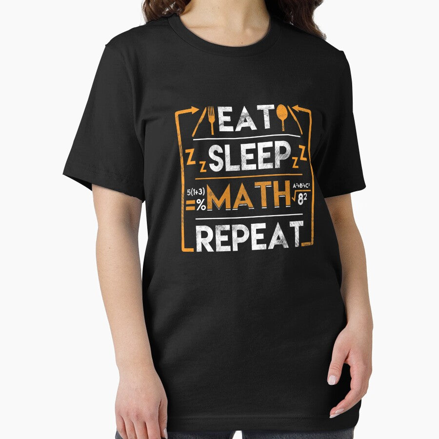 Eat sleep math repeat - math lover by Captain Mood