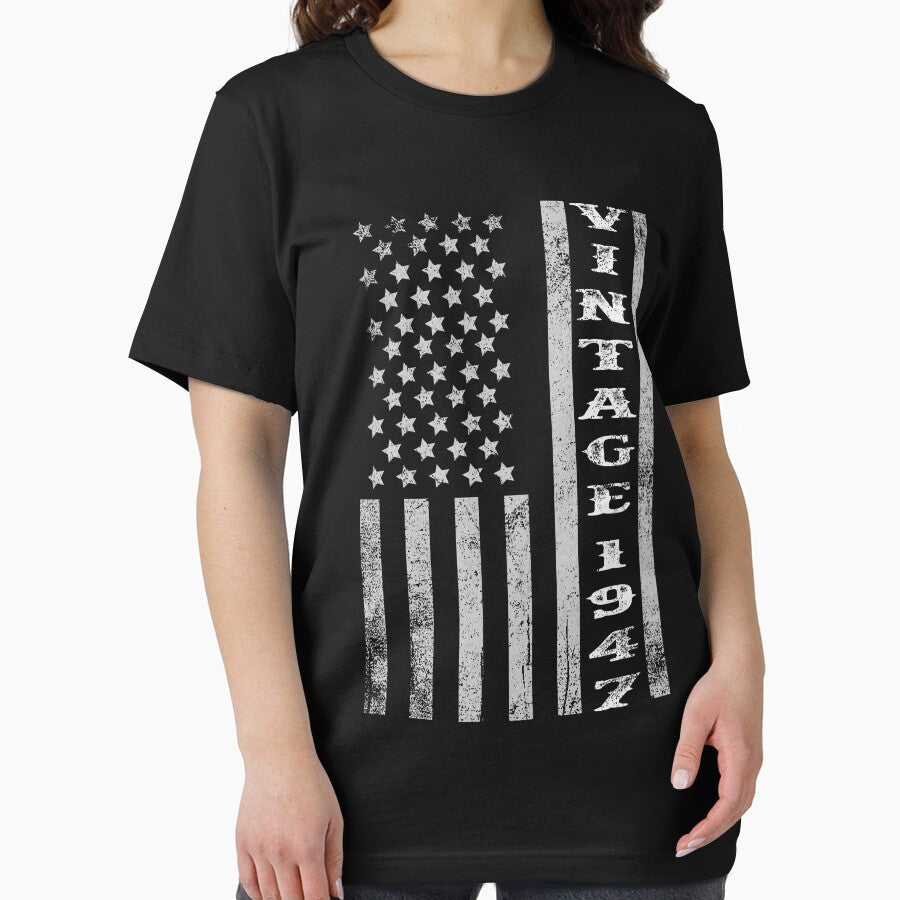 Vintage 1947 American Flag by Whimsical  Thinker