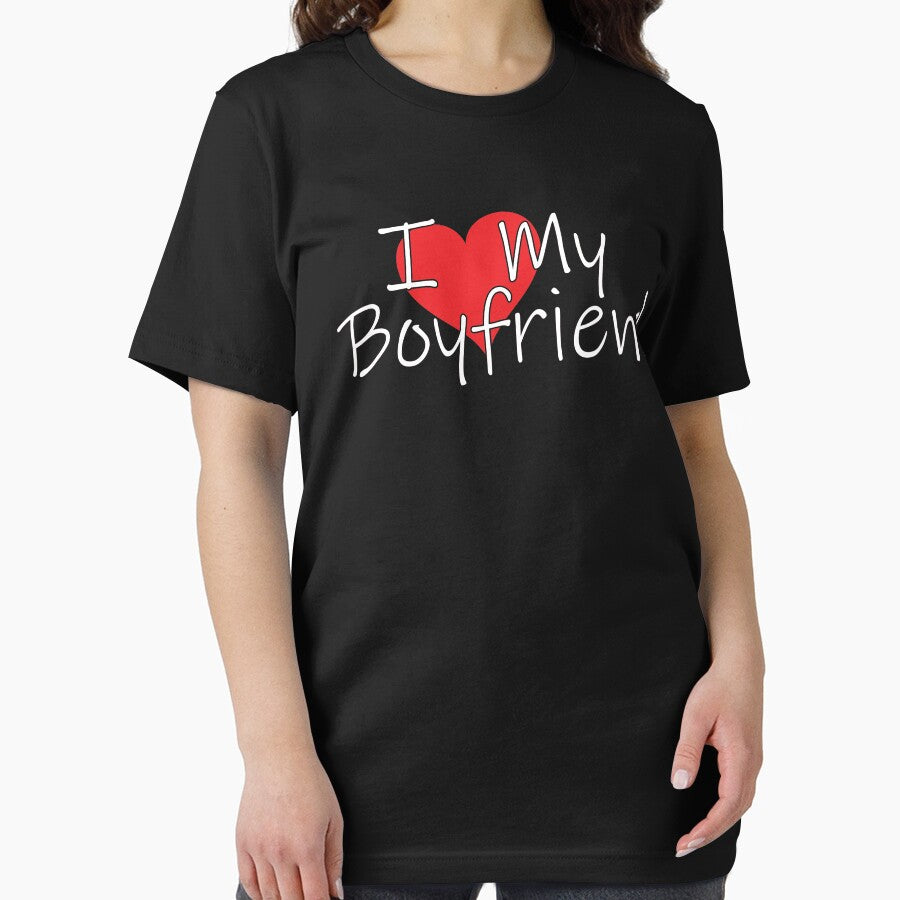 I Love My Boyfriend - Funny Romance Romantic Lover by Shirt Happenz
