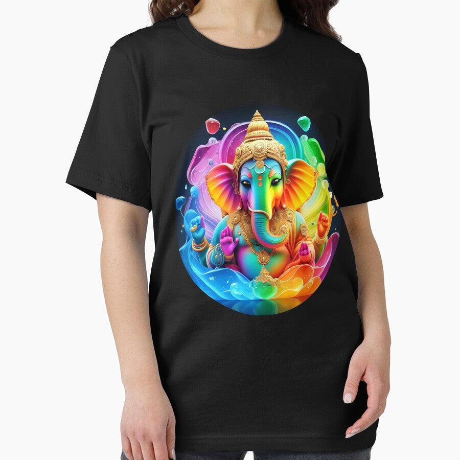 Ganesha pop art Holi festival maximum color trance by Toms Tee