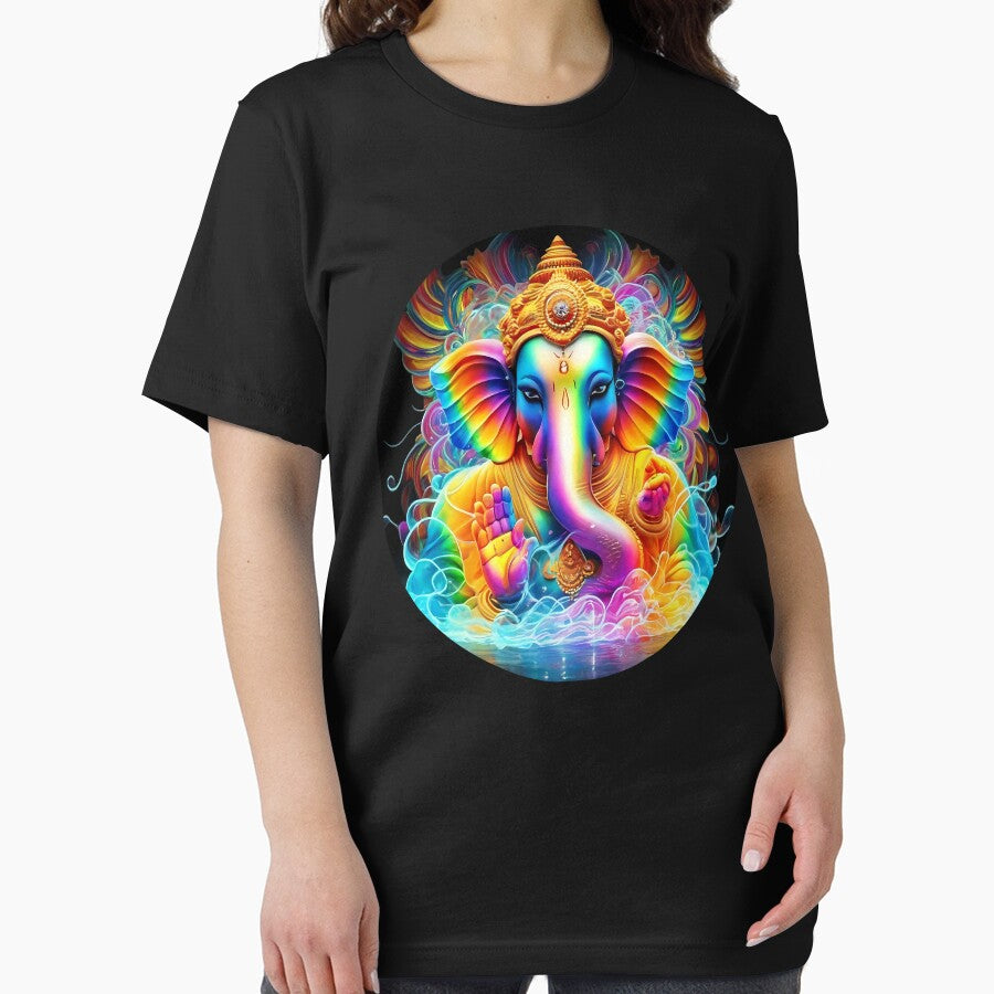 Ganesha pop art Holi festival maximum color smooth by Toms Tee