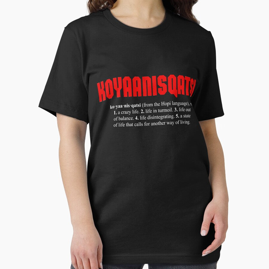 KOYAANISQATSI + definition (white text) by allyosaugh