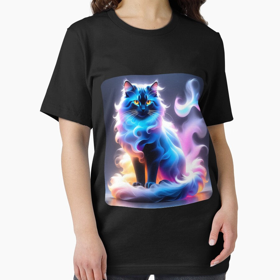Cat with colorful smoke effect - Smoky Cat 2 by Toms Tee