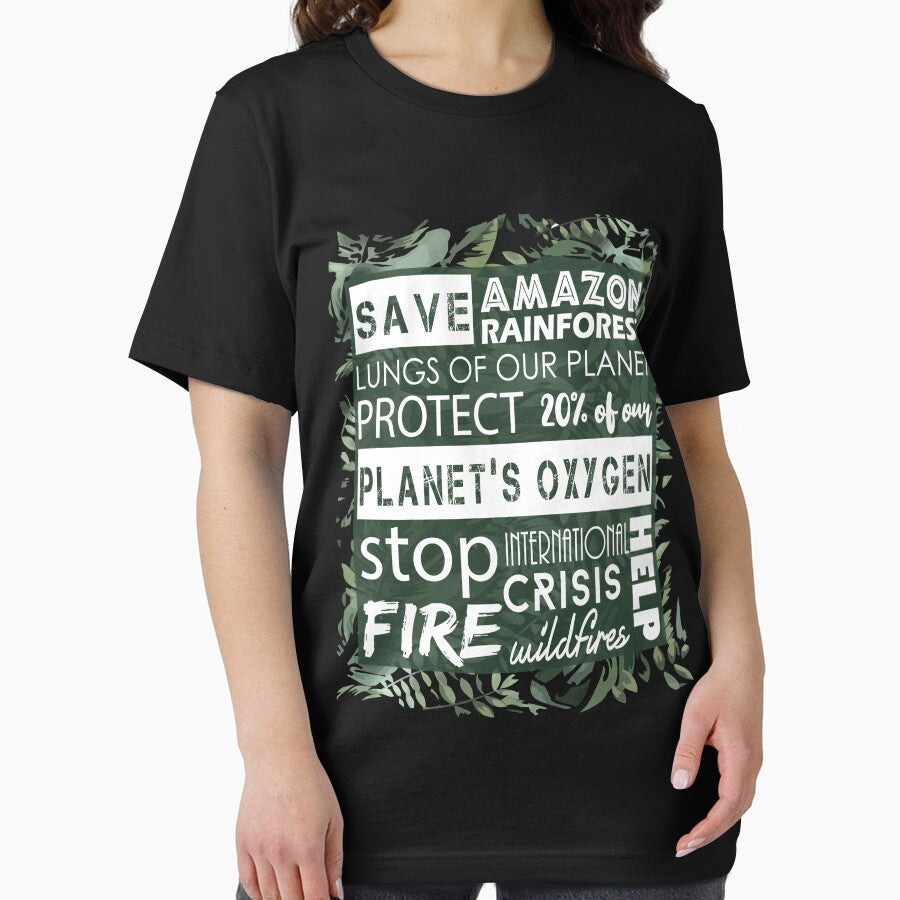 Save the Amazon rainforest - Lungs of our planet - 20% of the oxygen of our planet - Stop the fire - Forest fires - International crisis - Help by GDCdesigns