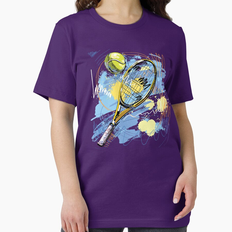 Hand drawn with graffiti tennis sport by lovingangela