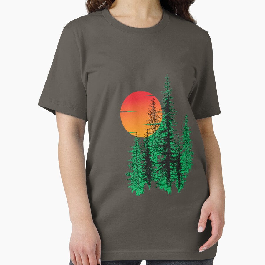 Sunrise ~ Nature shirt, Men's Nature shirt, Graphic Tee, Forest Graphic Tee, Camping Tee, Men's Outdoors T-Shirt, Environmental Shirt, gift by zuynie