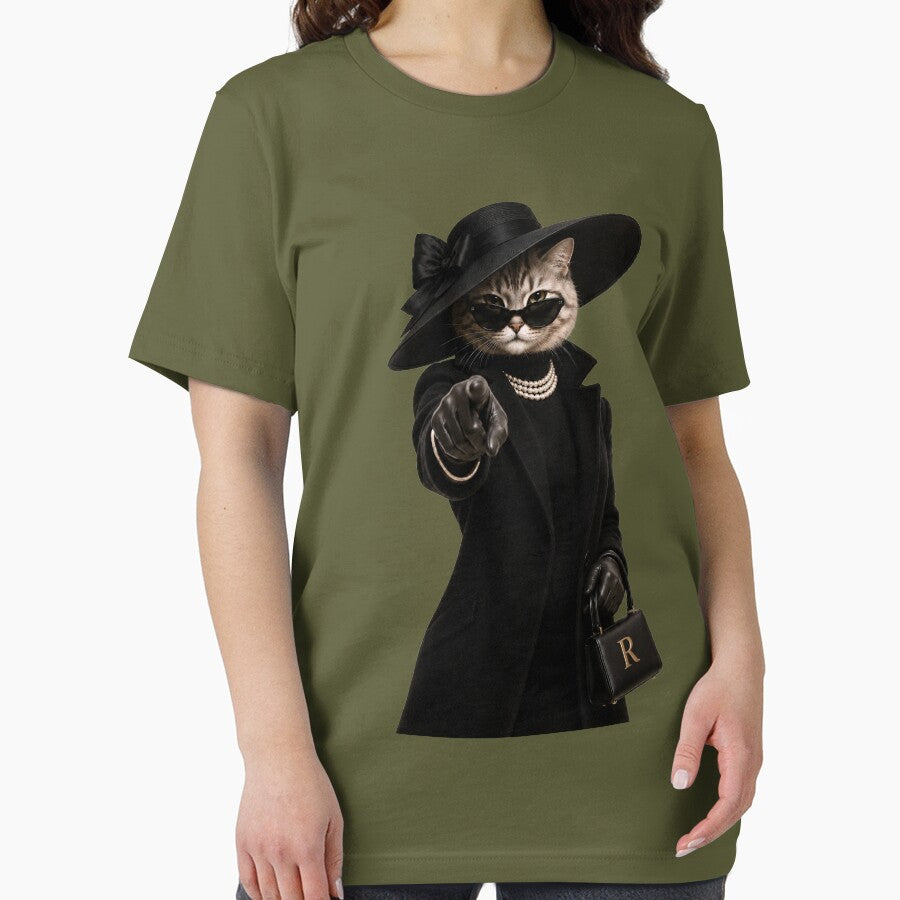 Regina Points the Finger – Elegant Fashion Cat by Caradestrella
