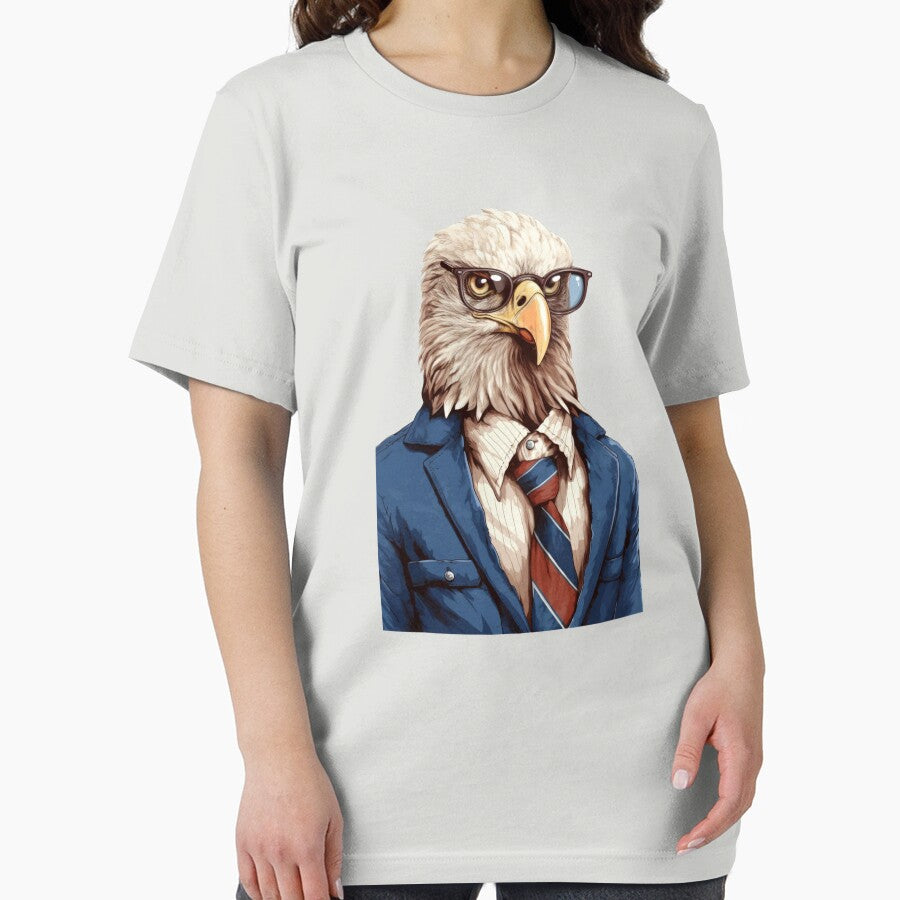 Eagle in suit by Toms Tee
