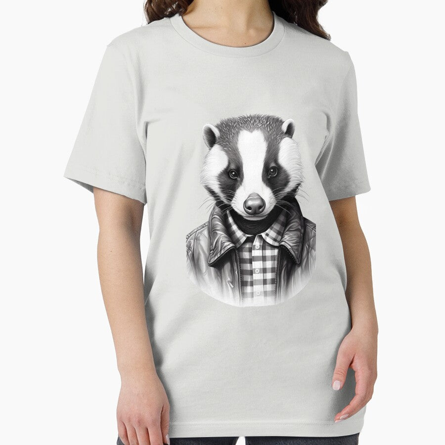 Badger in B/W by Toms Tee