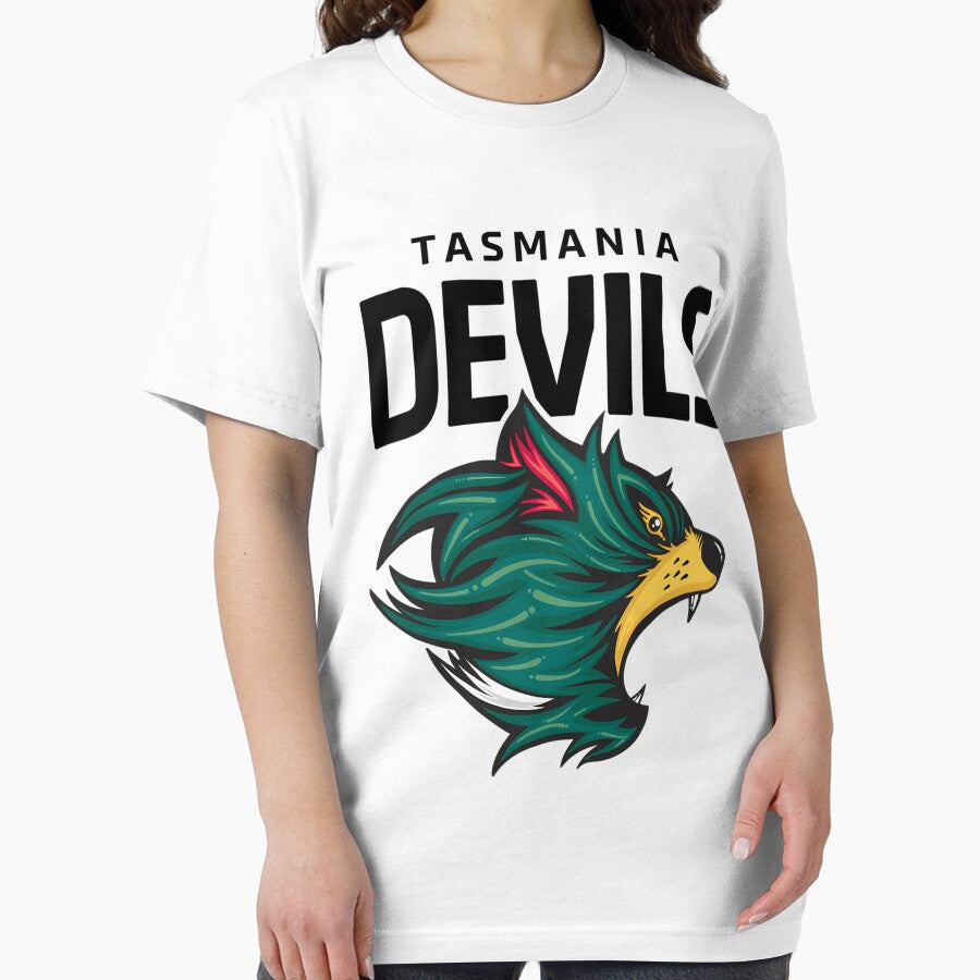 Tasmania Devils Football Club Black Lettering by NiashaHebert7