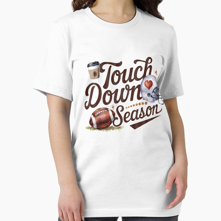Touch Down Season T-Shirt | Unisex Football Tee, Game Day Apparel, Sports Fan Shirt, Comfy Everyday Wear, Ideal Gift for Football Lovers by DekoDesignsHub
