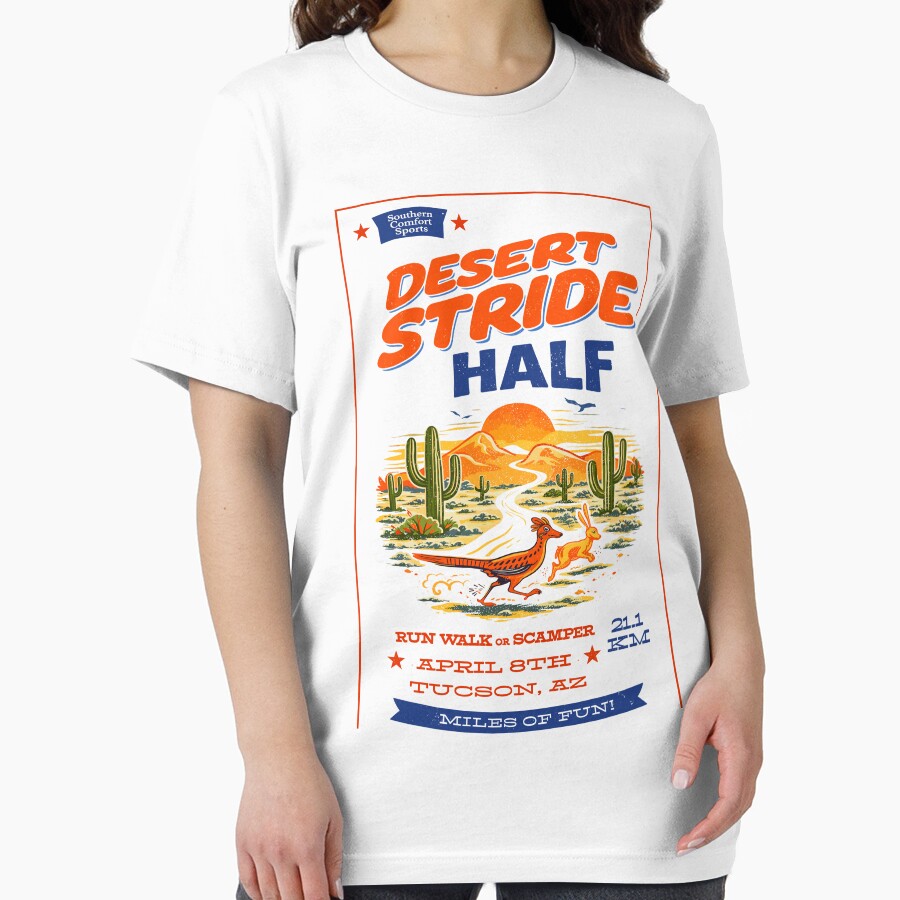 Desert Stride Half Marathon Poster by Matinez Pink