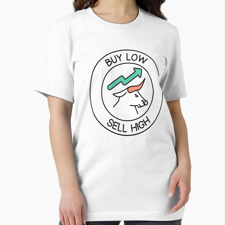 Buy Low Sell High Bull LOGO Crypto bull run Bitcoin btc eth blockchain money cash assets by to-esu