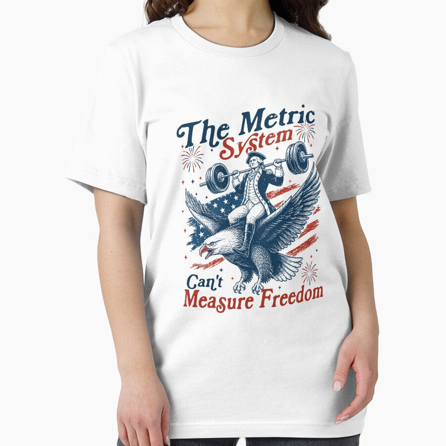 The Metric System Can’t Measure Freedom Patriotic Eagle Weightlifting by ZaraKerry