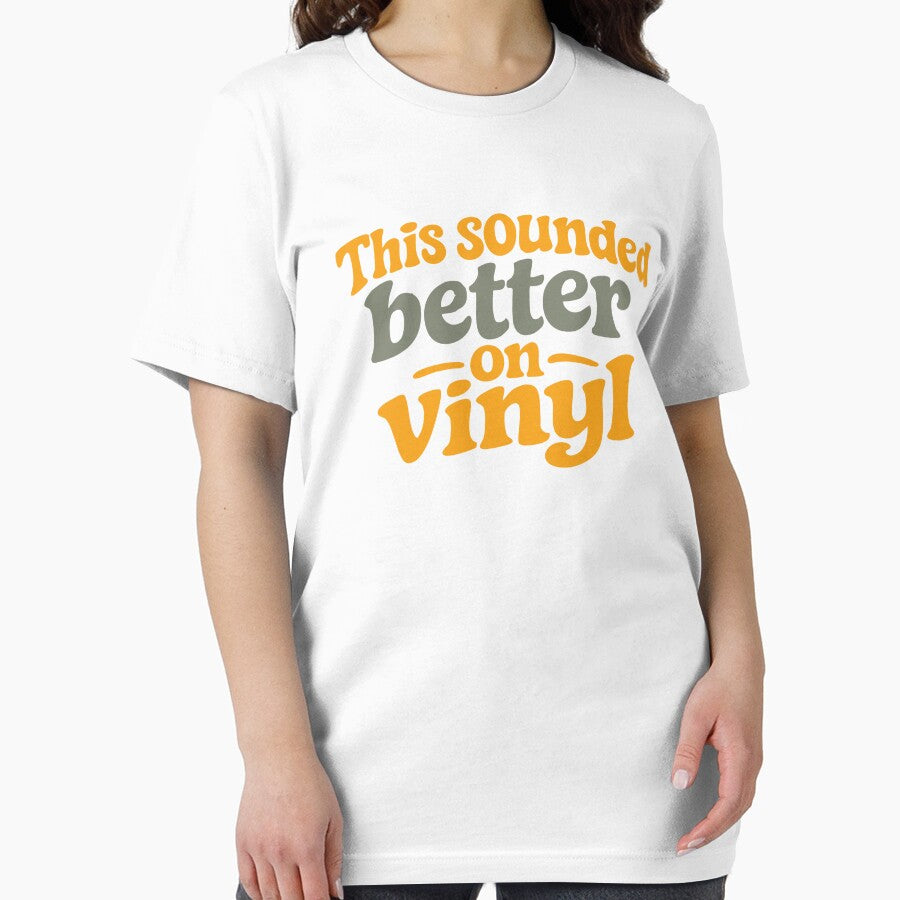 This Sounded Better On Vinyl Funny Music Festival Shirt Indie Concert Humor Design by Tattee