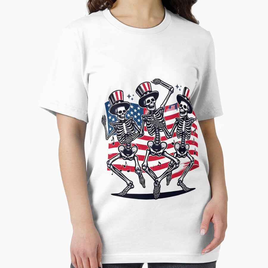 Dancing Skeletons 4th of July Funny Independence Day by Micro-dose