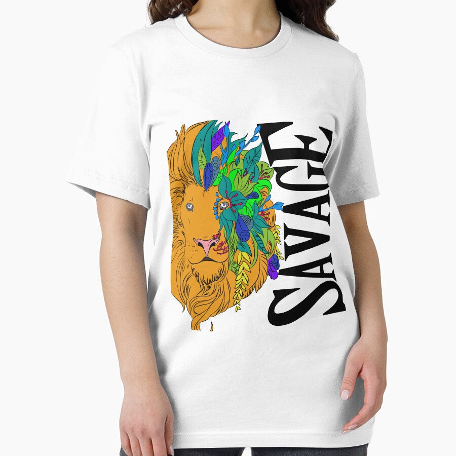 Lion Savage T-shirt Design by Zaranova