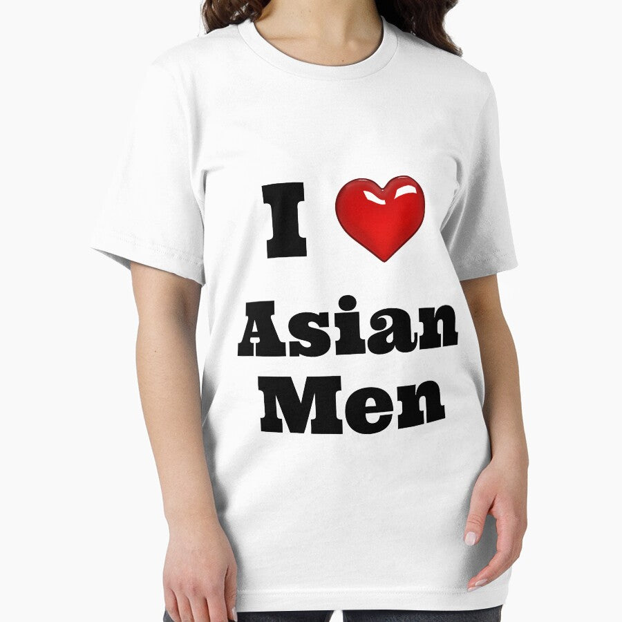 I Love Asian Men / Funny & Cute Girlfriend Boyfriend Japanese Chinese Asia Lovers Couple Gift Anime Gay / Birthday Gift Shirt T-Shirt Tee by style ahmed