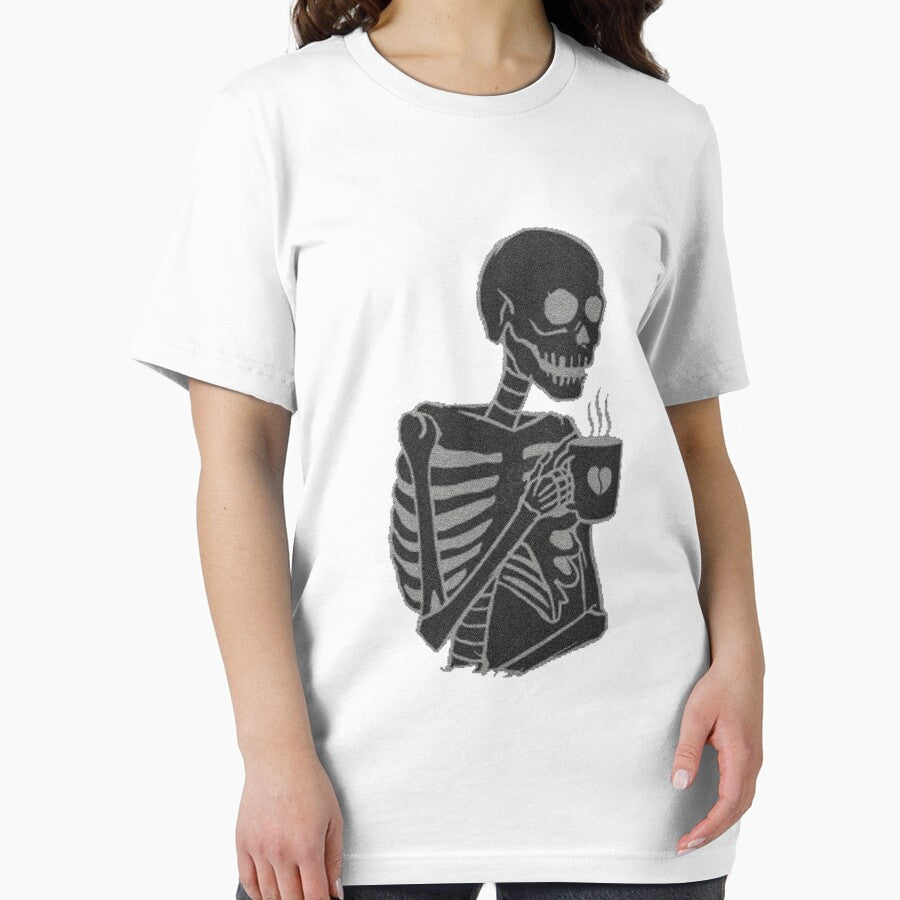Skeleton Enjoying Coffee by Clothesify