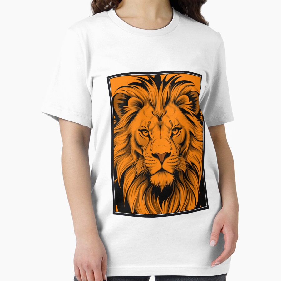 Orange Lion Illustration by NordicBadger