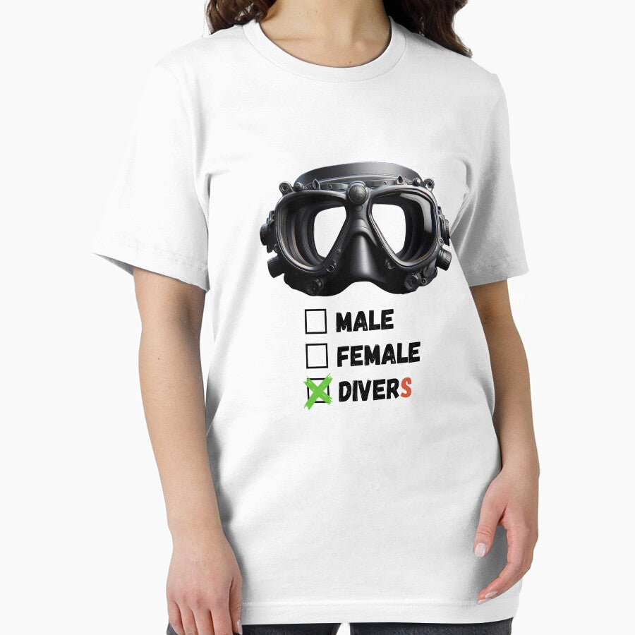 Suba diver without regulator by Toms Tee